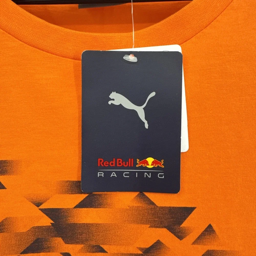 Red Bull Racing F1 Men SE Singapore GP Max Verstappen #1 T-Shirt Orange XXL NEW